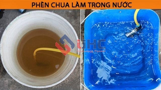 Phèn chua là cách xử lý nước giếng khoan bị vàng được áp dụng phổ biến